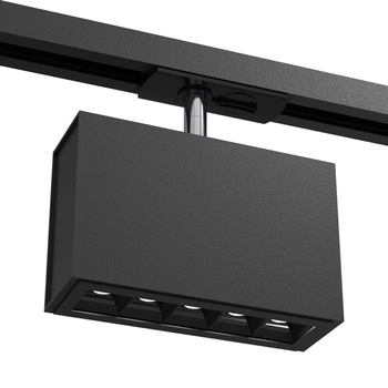 Ledowa lampa do szyn Glare 6323 BROSline LED 2W 4000K podłużna czarna