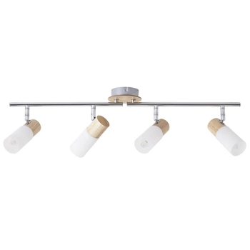 Sufitowa lampa tuby Babsan 51432/50 regulacja biały drewniany