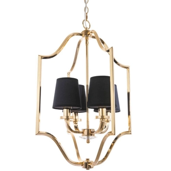 Klasyczna LAMPA wisząca NEW YORK P04667AU Cosmolight metalowy zwis na łańcuchu złoty