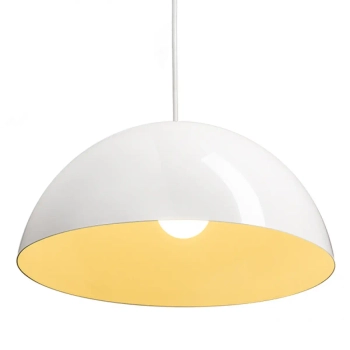 LAMPA wisząca MONROE R11707 Redlux metalowa OPRAWA zwis kopuła biała