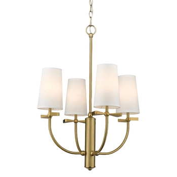 Żyrandol glamour Bow P04190BR Cosmolight klosze mosiądz