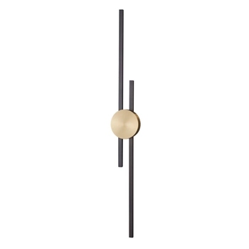 Minimalistyczna lampa ścienna Centro ST-B3327-S LED 10W 3000K czarny złoty