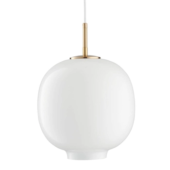 Szklana lampa wisząca Boni ST-9960P/S white metal kulista do salonu biała