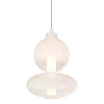 Zwisowa lampa do salonu DAPHNE ML0862 LED 12W 3000K biała złota