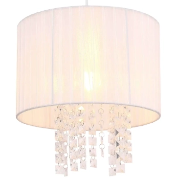 LAMPA wisząca PYRA 15098 Globo zwis OPRAWA glamour kryształki biała