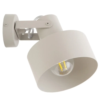 Regulowana ścienna lampa Rif 41440 do sypialni beżowy szary