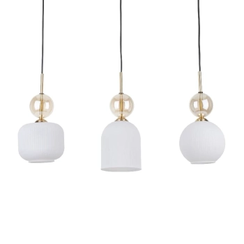 Żyrandol do jadalni nad stół Sophia Cognac 11591 na belce beżowy