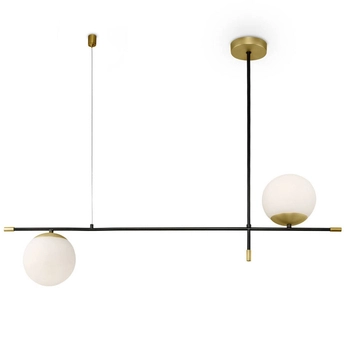 LAMPA wisząca NOSTALGIA MOD048PL-02G Maytoni szklana OPRAWA modernistyczny plafon kule balls białe czarne