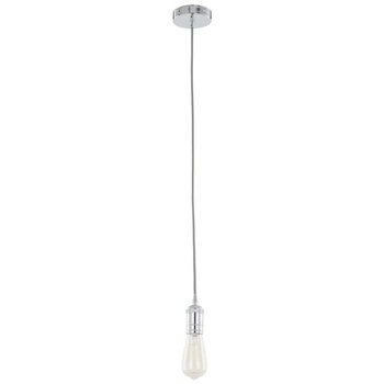 Loftowa LAMPA wisząca ATRIUM DS-M-036 CHROME Italux metalowa OPRAWKA zwis przewód chrom