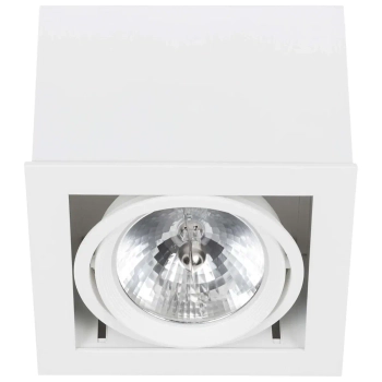 Spot LAMPA natynkowa BOX 6455 Nowodvorski metalowa OPRAWA sufitowa biała