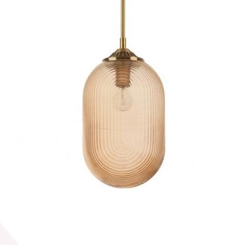 Wisząca lampa ARJONA LE41879 szklana loftowy szampański mosiądz outlet