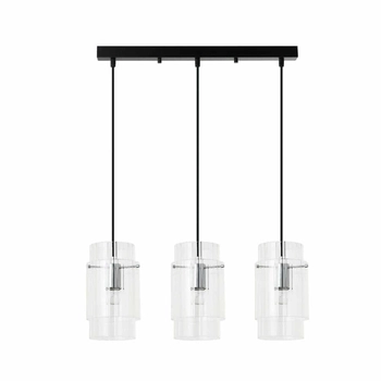 Wisząca lampa kuchenna Savona LP-707/3L nad wyspę czarna OUTLET