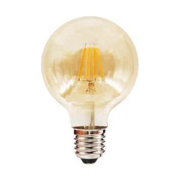 Bursztynowa żarówka G80 E27 LED 4W 2700K klimatyczna