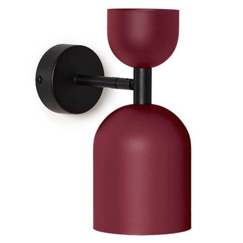 Ścienny kinkiet nad łóżko Supuru SUK14020 do sypialni czarny bordowy
