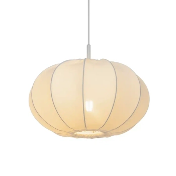 Okrągła lampa wisząca do salonu AERON 2312153001 nad stół biały OUTLET