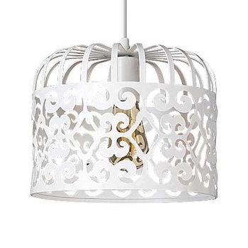 LAMPA wisząca ALESSANDRA 2161 Rabalux ażurowa OPRAWA metalowy zwis vintage biały