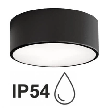 Plafoniera Cleo 1307623601056 Temar IP54 do łazienki okrąg czarny