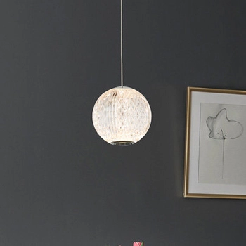 Glamour LAMPA wisząca ROSARIO PND-12220121-1A-CR Italux szklana OPRAWA crystal ZWIS LED 4,2W 3000K kula ball przezroczysta