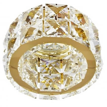 Lampa podtynkowa Ester AZ2467 do jadalni kryształowa złota