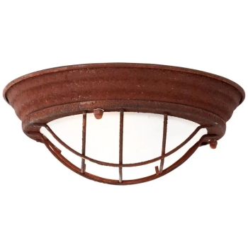 Lampa sufitowa retro Typhoon 94491/60 metalowa do pokoju rdzawa