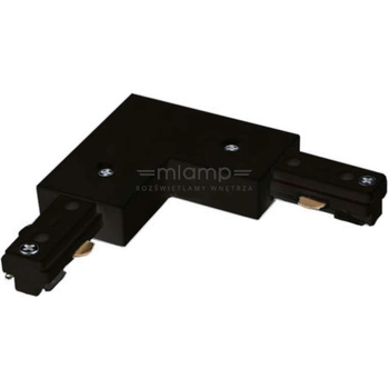 Zasilający L - ŁĄCZNIK szynoprzewodu LKATZ/CZ Orlicki Design do szyny natynkowej 1-fazowej 230V czarny