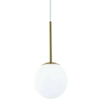 Okrągła LAMPA wisząca Bao I Gold IP44 Orlicki Design loftowa OPRAWA szklana kula ZWIS do łazienki ball IP44 złoty biały