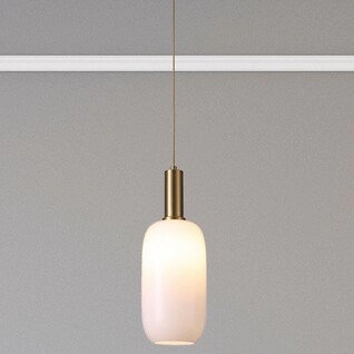 LAMPA wisząca SINOPIA 5224 Rabalux szklana OPRAWA podłużny zwis biały złoty