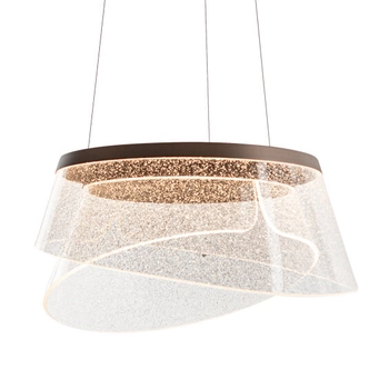 Wisząca lampa Foren PND-59178-47W-3K Italux LED 47W 3000K brązowy przezroczysty