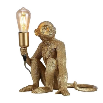 Stołowa lampa małpka Monkey ABR-KARD4-G dekoracyjna do sypialni złoty
