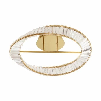 Glamour lampa sufitowa BAUTA LE42911 LED 36W 3500K do salonu złota outlet