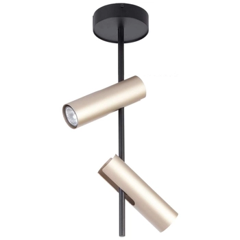 Sufitowa LAMPA natynkowa LEDA 33109 Sigma regulowana OPRAWA metalowe tuby złote