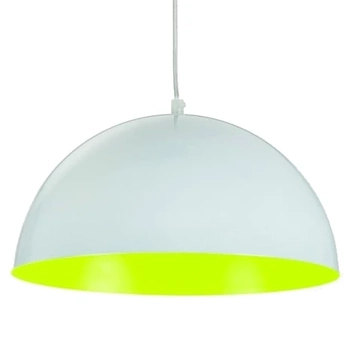LAMPA wisząca HEMISPHERE FLUO S 5713 Nowodvorski metalowa OPRAWA zwis kopuła biała żółta