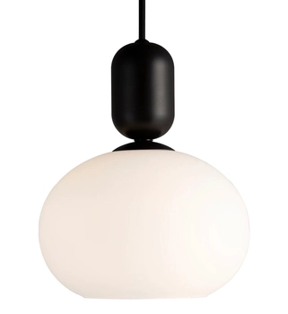 Nowoczesna lampa wisząca Notti 2011003003 Nordlux do salonu czarna biała