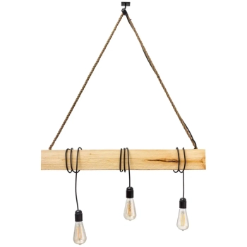 LAMPA wisząca MAROO071801 ekologiczna OPRAWA rustykalna belka ZWIS drewniany drewno