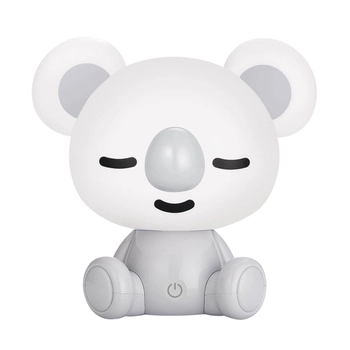 Nocna lampka na komodę Koala KDR-611-GR Zumaline LED 3W 4000K biała szara OUTLET