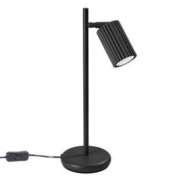 Biurkowa lampa z wtyczką KARBON SL.1586 regulowana tuba czarna