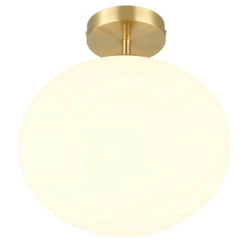 Sufitowa lampa szklana FOMENTO 663100108 Trio kula do gabinetu biały złoty