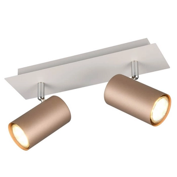 Sufitowa lampa regulowana VANTOS DL265802400 Trio tuby metalowe brązowe białe