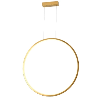 Okrągła lampa wisząca Loop PL0119-65-GD Yaskr LED 28W 3000K IP44 złota