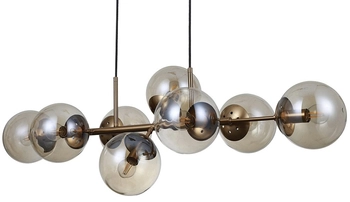 Kulista lampa wisząca Molite PND-1098-8-HB mosiężna