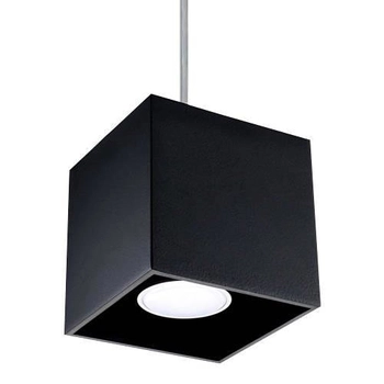 LAMPA wisząca SL.0060 metalowa OPRAWA zwis kostka cube  czarna