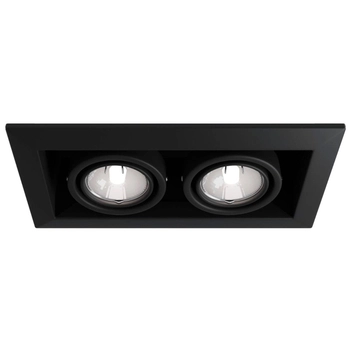 Oprawa wpuszczana modułowa podwójna LED 50W czarna Modern OUTLET