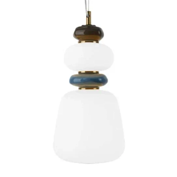 Ceramiczna lampa wisząca Evans PND-94981V-3C-GD LED 12W 3000K złota