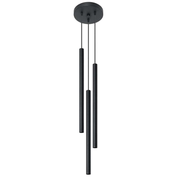 LAMPA wisząca SL.0471 metalowa OPRAWA kaskada ZWIS tuby czarne OUTLET