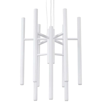 LAMPA wisząca JORK 33170 Sigma metalowa OPRAWA sople ZWIS tuby pająk biały