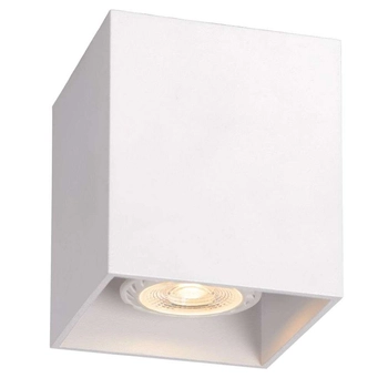 Nowoczesna LAMPA sufitowa BODI 09101/01/31 Lucide metalowy downlight prostokątny plafon biały