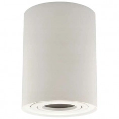 Spot LAMPA sufitowa SLP6319 MDECO okrągła OPRAWA natynkowy SPOT metalowy tuba biała