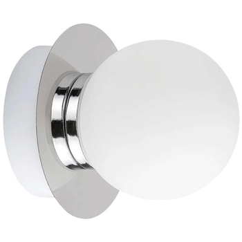 Kinkiet LAMPA ścienna BECCA 2110 Rabalux szklana OPRAWA łazienkowa kula ball IP44 biała chrom