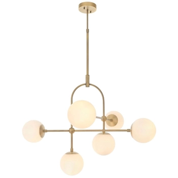 Lampa wisząca kule art deco L&-190842 Light& molekuły mosiądz