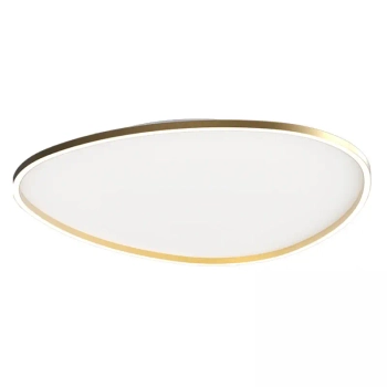 Ledowa lampa natynkowa 23213 LED 58W 3000K owalna złoty